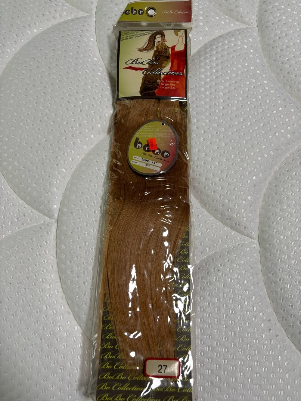 Human Hair Yaki #27 Honey Blonde Weft Extentions